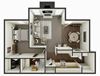 1 bedroom apartment floor plan
