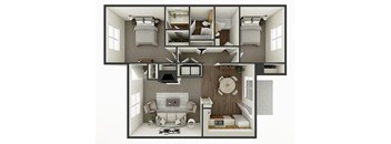 2 bedroom apartment floor plan 