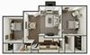 2 bedroom apartment floor plan