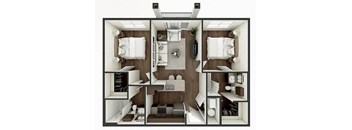 2 bedroom apartment floor plan 
