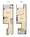 1 Bedroom Loft 1R Floor Plan 1 Bedroom Loft 1R Floor Plan at Highland Park at Columbia Heights Metro, Washington, DC