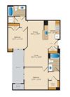 2 Bedroom 2H Floor Plan 2 Bedroom 2H Floor Plan at Highland Park at Columbia Heights Metro, Washington