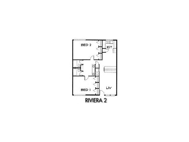 2 Bed Floor Plan 1