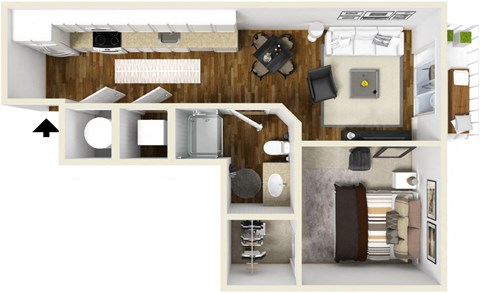 Studio floor plan