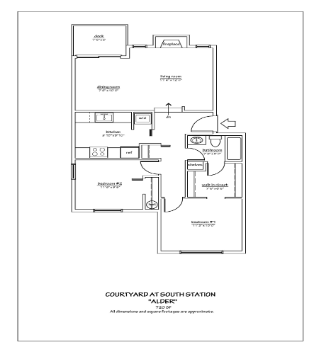 2 Bed 1 Bath Sm