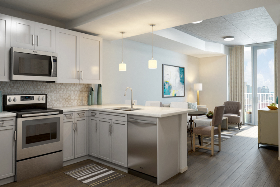 SkyHouse Nashville Open-Floor Plan Nashville TN - Music Row Downtown