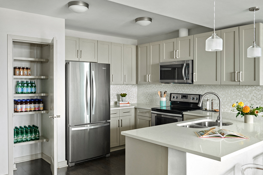 SkyHouse Nashville built-in pantry Nashville TN - Midtown