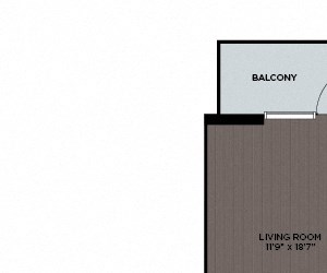 11F1 SkyHouse Nashville Floor Plan Nashville, TN