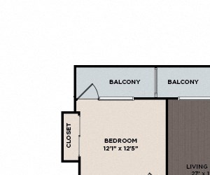 33F1 SkyHouse Nashville floor plan - Nashville, TN