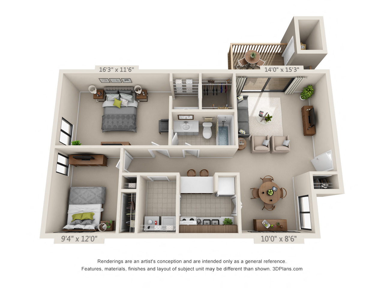 100 Yester Oaks Way E 2-3 Beds Apartment, Townhouse for Rent - Photo Gallery 18