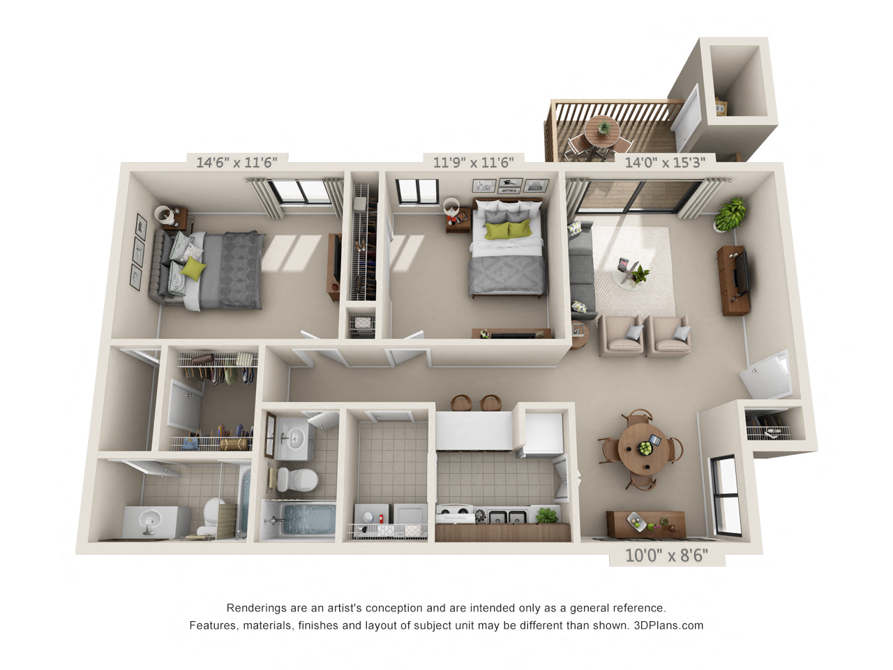 100 Yester Oaks Way E 2-3 Beds Apartment, Townhouse for Rent - Photo Gallery 24