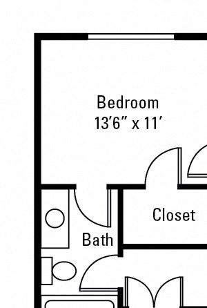 2 Bedroom, 2 Bath 1,179 sq. ft.