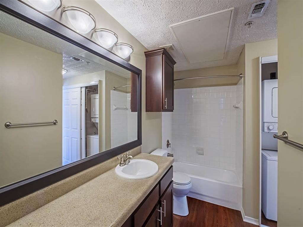 a bathroom with a sink and a toilet and a mirror