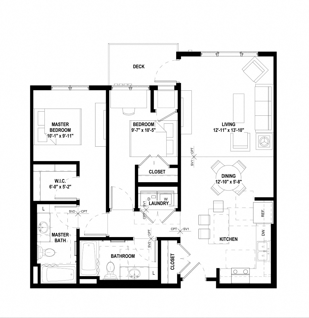 Compass Pointe Apartments in New Hope MN C1_1014 sf
