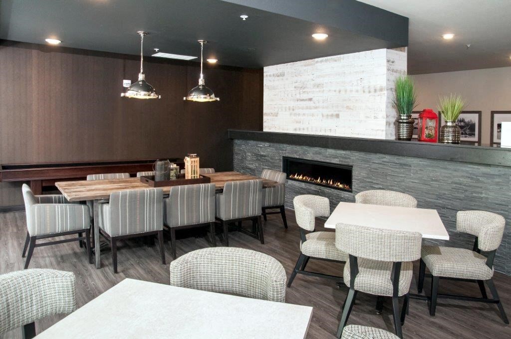 Clubhouse With Modern Lighting at Overlook on the Creek, Minnetonka, 55305