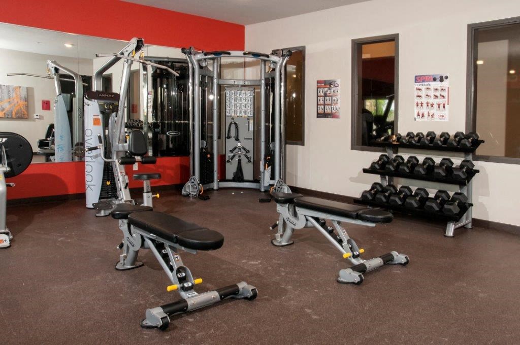 Fitness Center With Free Weights at Overlook on the Creek, Minnetonka, MN, 55305