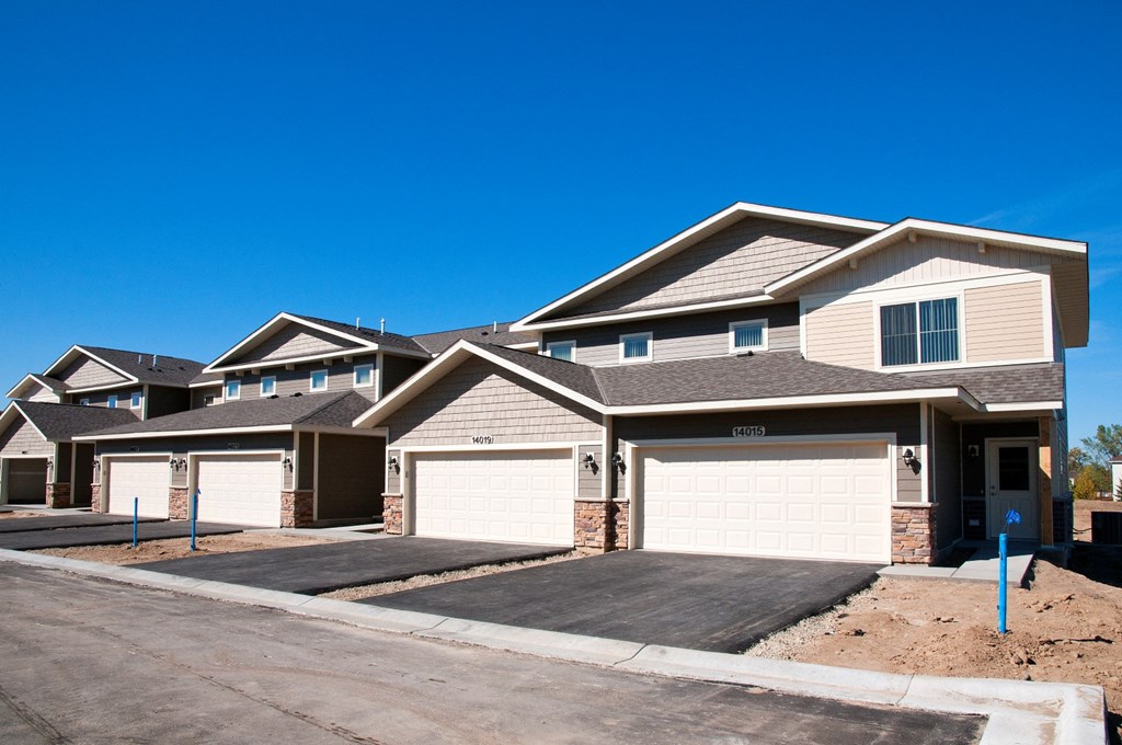 a house with a street in front of it