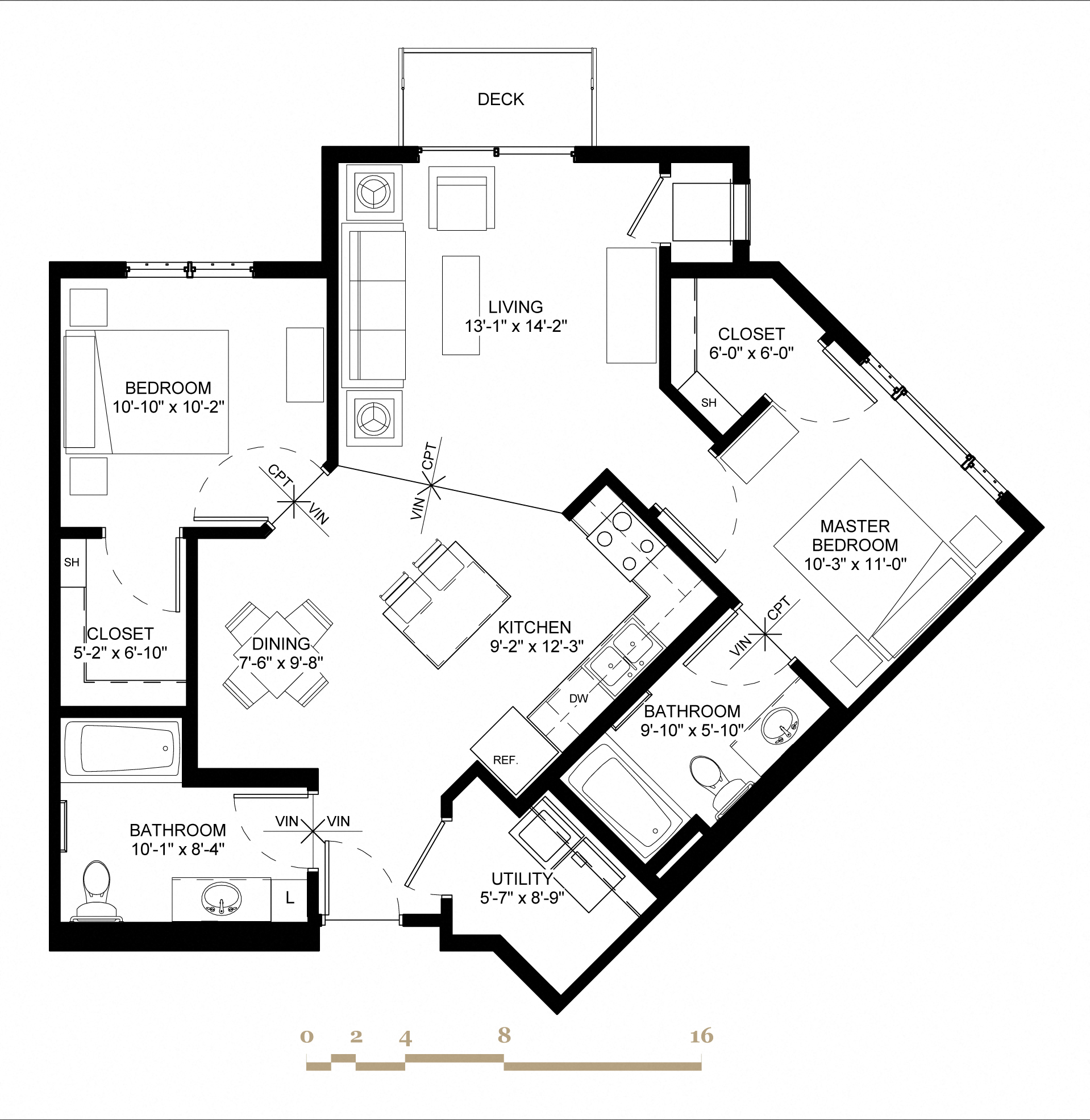 Village Commons Townhomes in Savage, MN Dakota B2 Floorplan