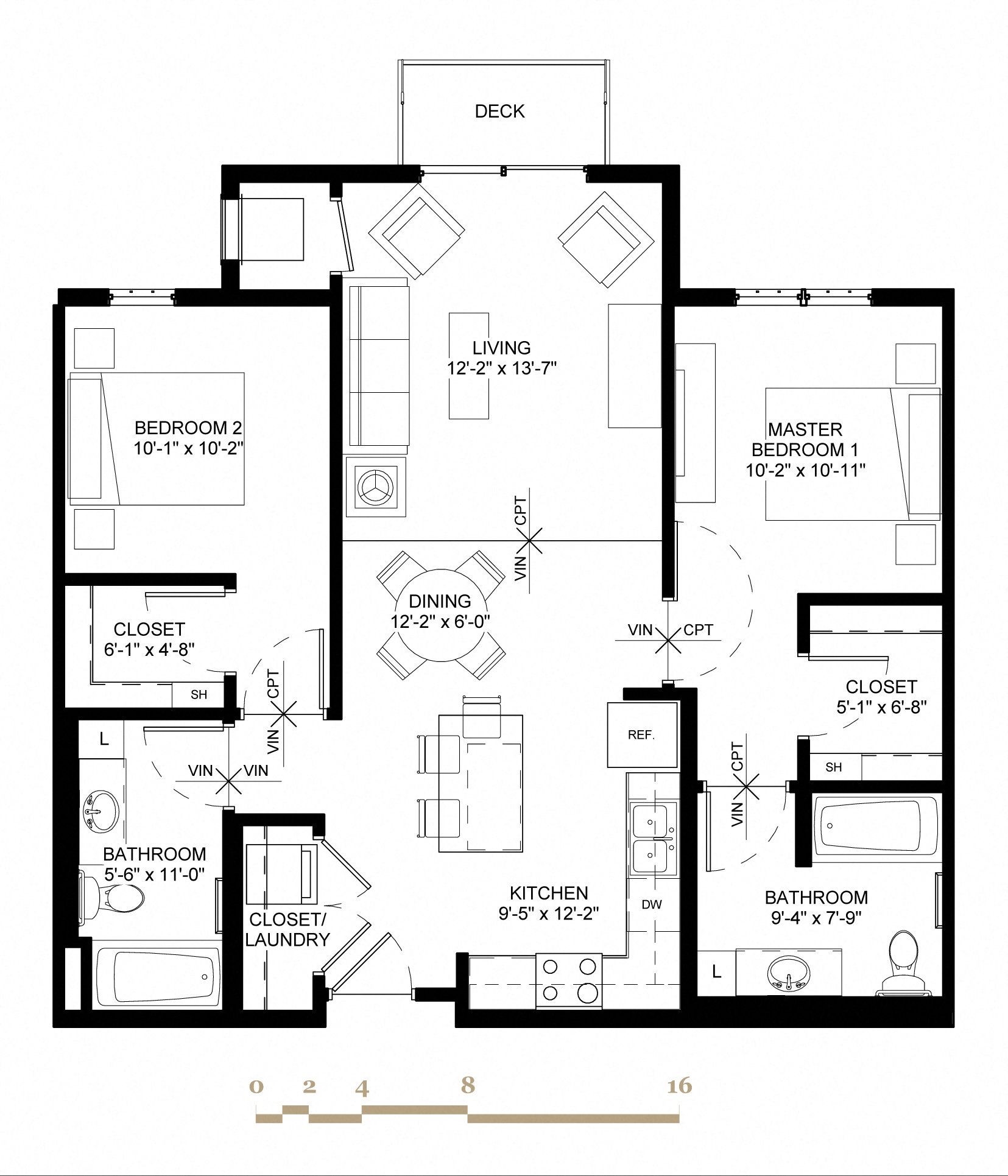 Village Commons Townhomes in Savage, MN Glenhurst B1 Floorplan