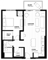 Baltimore - 1L Floor plan Baltimore - 1L Floor plan at Third North, Minneapolis, MN 55401