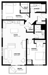 Burlington - 2C Floor plan Burlington - 2C Floor plan at Third North, Minnesota
