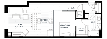 1L Floor plan at Custom House, St. Paul, 55101