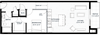 1R Floor plan 1R Floor plan at Custom House, St. Paul, Minnesota