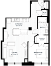 1S Floor plan 1S Floor plan at Custom House, St. Paul, MN 55101