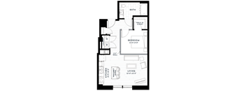 1J Floor plan at Custom House, St. Paul