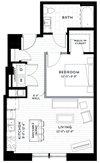 1J Floor plan 1J Floor plan at Custom House, St. Paul