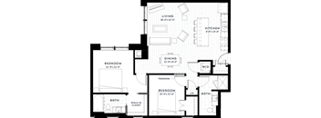 2F Floor plan at Custom House, St. Paul, MN