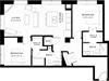 2H Floor plan 2H Floor plan at Custom House, St. Paul, 55101