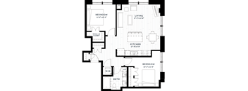 2C Floor plan at Custom House, Minnesota