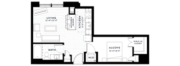 A4 Floor plan at Custom House, St. Paul, 55101