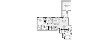 PH1 Floor plan at Custom House, St. Paul, 55101
