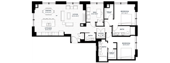 PH5 Floor plan at Custom House, St. Paul, MN 55101