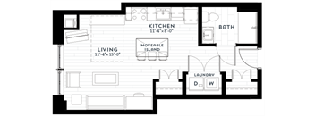 S3 Floor plan at Custom House, St. Paul, MN 55101