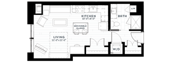 S1 Floor plan at Custom House, St. Paul, MN