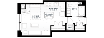 S2 Floor plan at Custom House, St. Paul, Minnesota