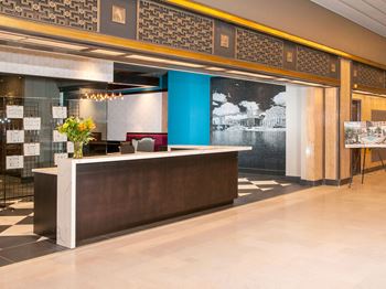 Elegant Historic Lobby with Concierge at Custom House, St. Paul, Minnesota