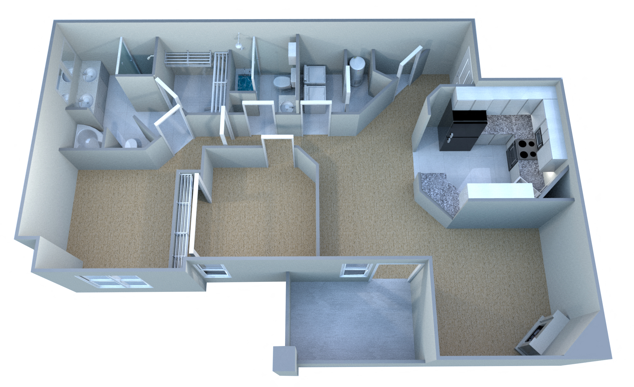 Town Home Executive Suite - Fully Furnished & Paid Utilities