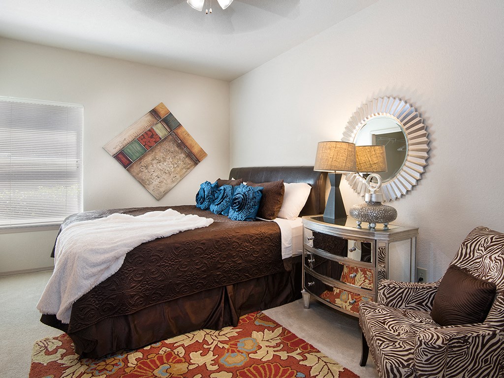 spacious bedrooms at the reserve apartments sc