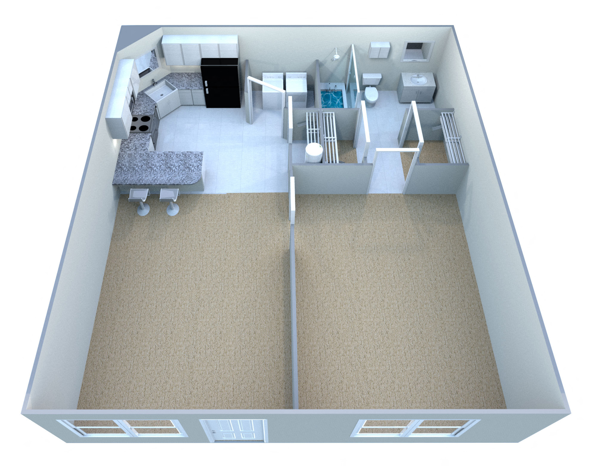 Custom Deluxe III Executive Suite - Fully Furnished & Paid Utilities