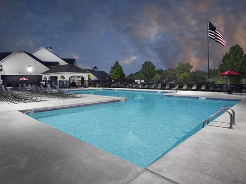 Poolside Sundeck with Cabana and Changing Rooms Whirlpool and Sauna at The Links at Columbia, Columbia, MO