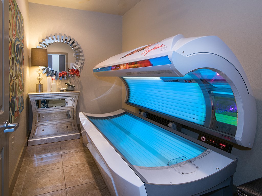 a dentist office with an exam room with an mri machine