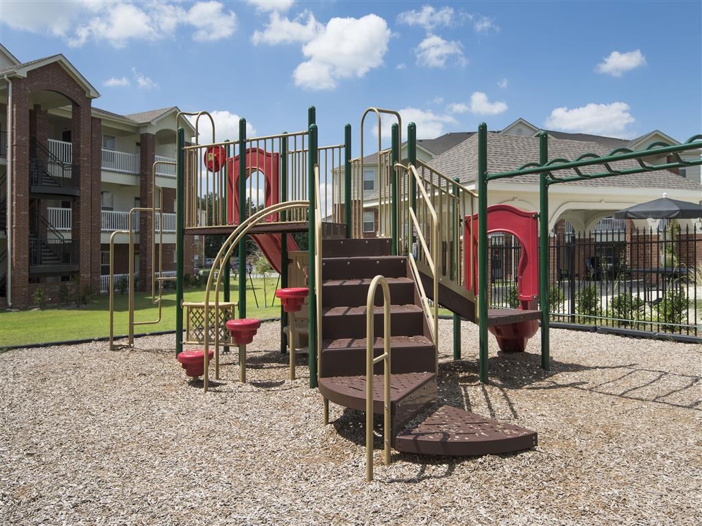 a playground at a community