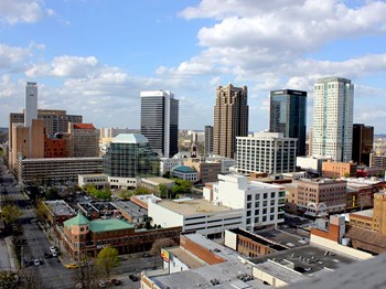 View of Birmingham from Thomas Jefferson Tower roof at Thomas Jefferson Tower, Birmingham, AL, 35203 - Photo Gallery 22