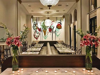 Dining room at Roots & Revelry Restaurant at Thomas Jefferson Tower, Birmingham, AL, 35203 - Photo Gallery 3