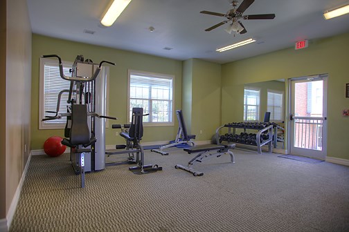 the gym at the village apartments