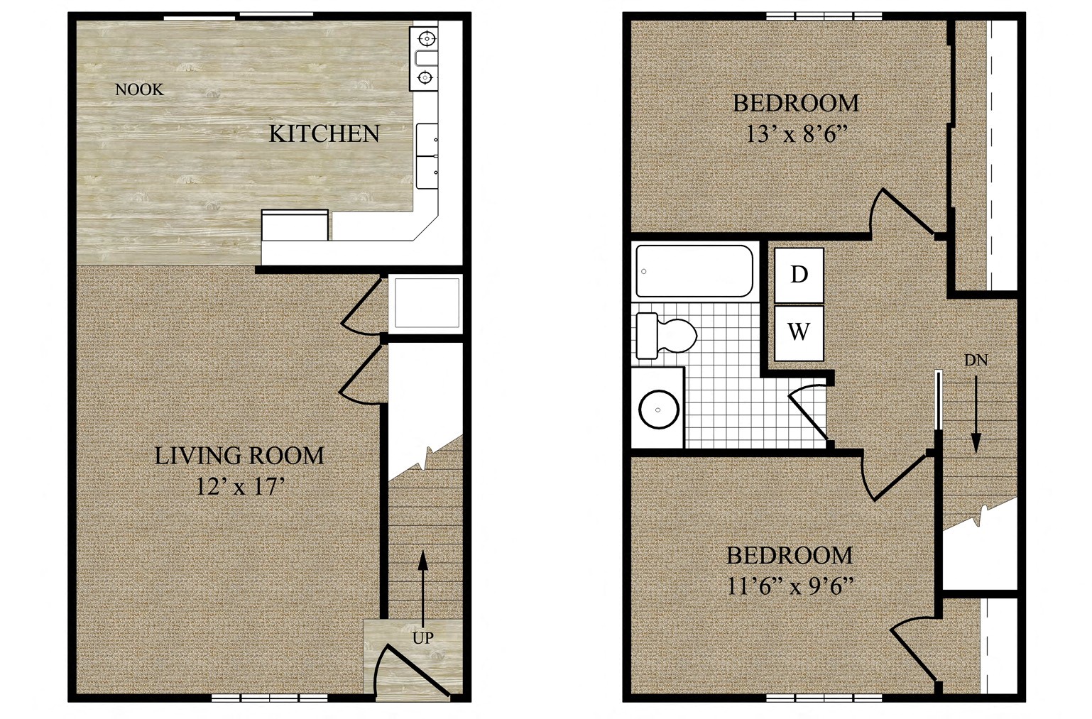 2 Bed Townhouse
